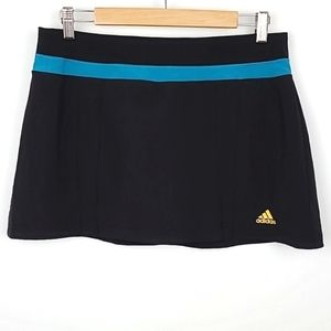 Adidas Climalite Athletic Skort Black & Teal Size Medium